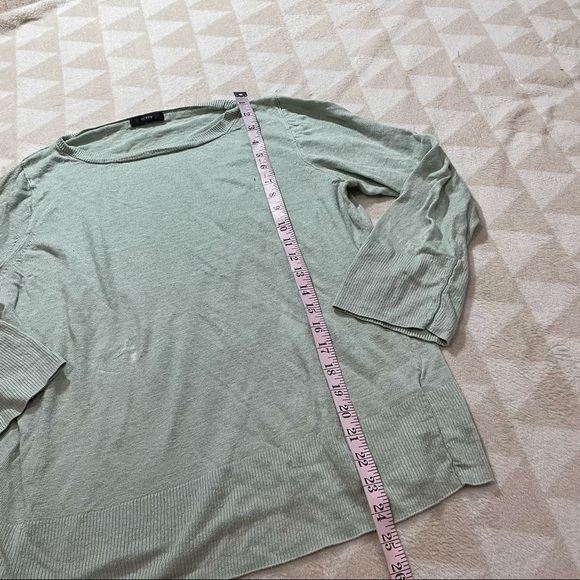 J crew relaxed fit linen crewneck sweater mint - Picture 4 of 7